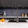 flöde böjig | Multiuse Style 3 in 1 Instant Boiling Tap with Flexi Spray | Gun Metal Finish