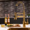 flöde böjig | Multiuse Style 3 in 1 Instant Boiling Tap with Flexi Spray | Brushed Gold Finish