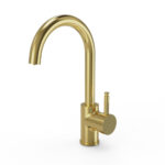 flöde Solo | Single Lever 3 in 1 Instant Boiling Tap | Brushed Gold Finish