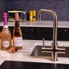 flöde Kyld 4 in 1 Instant Boiling & Cold Water Tap with Filtered Chilled Water |  Brushed Steel Finish