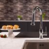 flöde Runda | Kitchen Sink Mixer with Pull out Spray | Chrome | Round Head