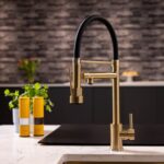flöde Mång Multi Use Kitchen Mixer Tap | Brushed Brass
