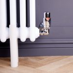 Corner Thermostatic Radiator Valve Pack with Lockshield | Chrome