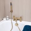 Kumla | Bath Shower Mixer | Including Handset and Holder | Brushed Brass