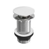Ceramic Push Button Click-Clack Basin Waste - Unslotted - G1 1/4" - Porcelain White Finish