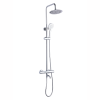 Sater Round Style Thermostatic Shower Kit With Bath Filler | 3 Functions | Chrome