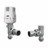 Angled Push-Fit TRV & Lockshield 10 mm | White