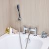 Falun | Bath Shower Mixer | Including Handset and Holder | Chrome