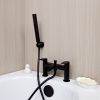 Falun | Bath Shower Mixer | Including Handset and Holder | Matt Black