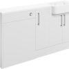 Juni 1542mm Basin  WC & 1 Door Unit Pack (RH) - White Gloss