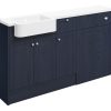 Vera 1542mm Basin  WC & 1 Drawer  1 Door Unit Pack (RH) - Indigo Ash