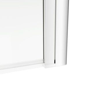 1400mm Square Bath Screen - Chrome