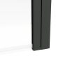 1400mm Square Bath Screen - Black