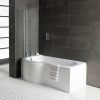 P-Shape Single End 1700x700-850x410mm 0TH Bath Only (LH)