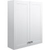 Vera 600mm 2 Door Wall Unit - Satin White Ash