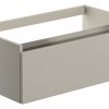 Malte 800mm 1 Drawer Wall Hung Basin Unit (No Top) - Latte