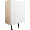 Julia 600mm 3 Drawer Base Unit - Matt White