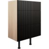 Julia 600mm 3 Drawer Base Unit - Matt Graphite Grey