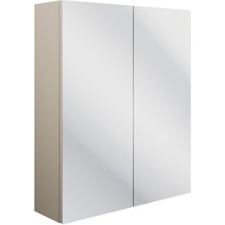 Vera 600mm 2 Door Mirrored Wall Unit - Matt Latte