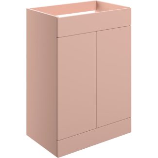 Gabriel 590mm Floor Standing 2 Door Basin Unit (No Top) - Matt Antique Rose