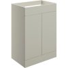 Gabriel 590mm Floor Standing 2 Door Basin Unit (No Top) - Matt Latte