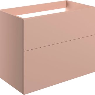 Gabriel 790mm Wall Hung 2 Drawer Basin Unit (No Top) - Matt Antique Rose