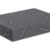 Ellen 600mm Wall Hung Basin Shelf - Grey Marble