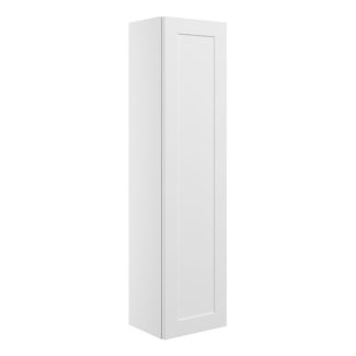 Julia 350mm Wall Hung 1 Door Tall Unit - Matt White