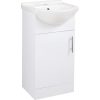 Edith 450mm Basin Unit & Basin - White Gloss