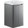 Olle 500mm 2 Door Floor Standing Cloakroom Basin Unit - Matt Grey