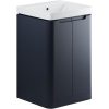 Olle 500mm 2 Door Floor Standing Cloakroom Basin Unit - Matt Indigo