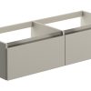 Malte 1200mm Wall Hung Basin Unit Run (No Top) - Latte