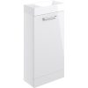 Meja 410mm Floor Standing 1 Door Basin Unit & Basin - White Gloss