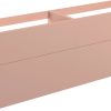 Gabriel 1180mm Wall Hung 4 Drawer Basin Unit (No Top) - Matt Antique Rose