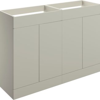 Gabriel 1180mm Floor Standing 4 Door Basin Unit (No Top) - Matt Latte