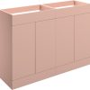 Gabriel 1180mm Floor Standing 4 Door Basin Unit (No Top) - Matt Antique Rose