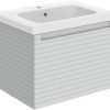 Molly 615mm Wall Hung 1 Drawer Basin Unit & Basin - Matt Mineral Grey