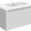 Molly 815mm Wall Hung 1 Drawer Basin Unit & Basin - Matt Mineral Grey