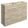 Meja 1180mm Floor Standing 2 Door Basin Unit Run (No Top) - Oak