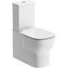 Kalle Slim Square Soft Close Toilet Seat - White
