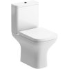 Elsa Rimless Short Projection Close Coupled Open Back WC & Wrapover Soft Close Seat