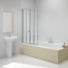 Merlyn 850x1400mm 4-Fold Bath Screen