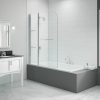 Merlyn 1150x1500mm 2-Panel Curved Bath Screen