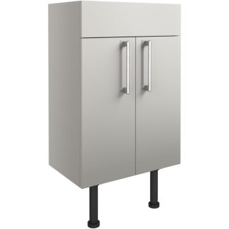Juni 500mm Basin Unit - Light Grey Gloss