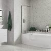 Space Saver Bath Screen - Chrome