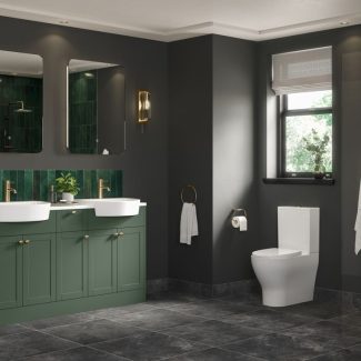 Agnes 555x435mm 1TH Semi Recessed Basin