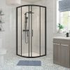 Vide 800mm 2 Door Quadrant - Black
