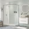 Sigge 1200x900mm 1 Door Offset Quadrant - Chrome