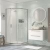 Sigge 900mm 2 Door Quadrant - Chrome