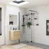 Felix Optional 300mm Wetroom Splash Panel - Black